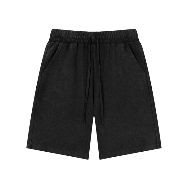 MINERAL WASH WAFFLE KNIT SHORTS