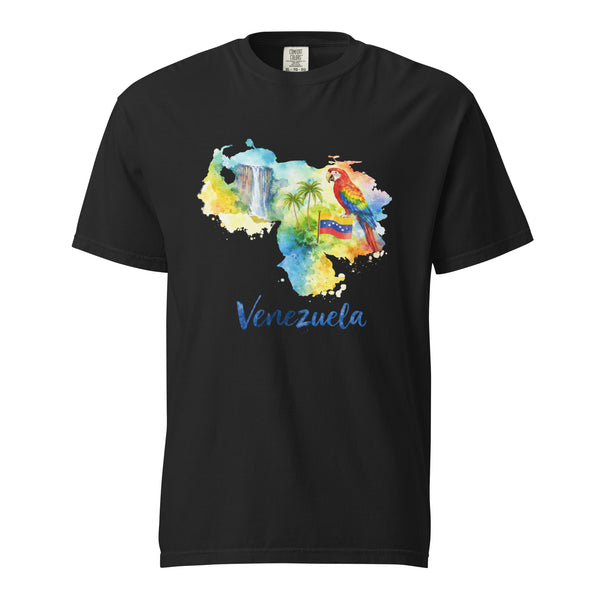 Venezuela Watercolor Map T-Shirt – Cultural Art Unisex Comfort Colors 1717