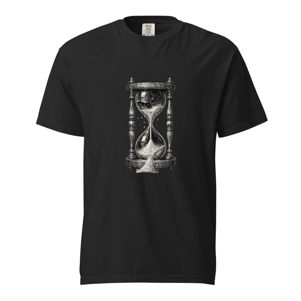 Gothic Hourglass T-Shirt – Dark Time Symbol Unisex Heavyweight Tee