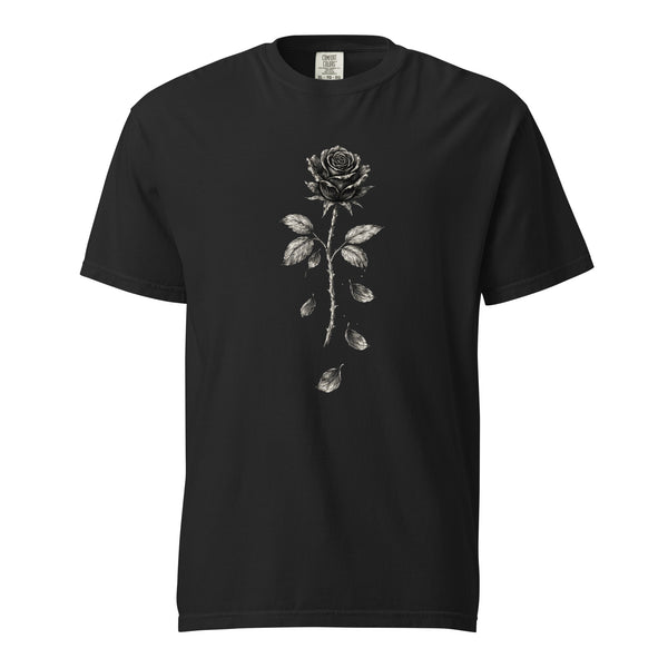 Wilted Rose Gothic T-Shirt – Dark Romantic Botanical Tee