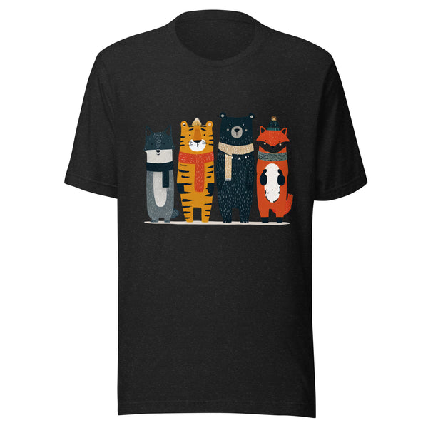 Cozy Winter Animal Squad | AL T-Shirt Design